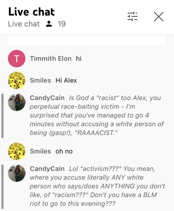 Ip2 white nationalist racist troll candycain targeted harassment of black women
